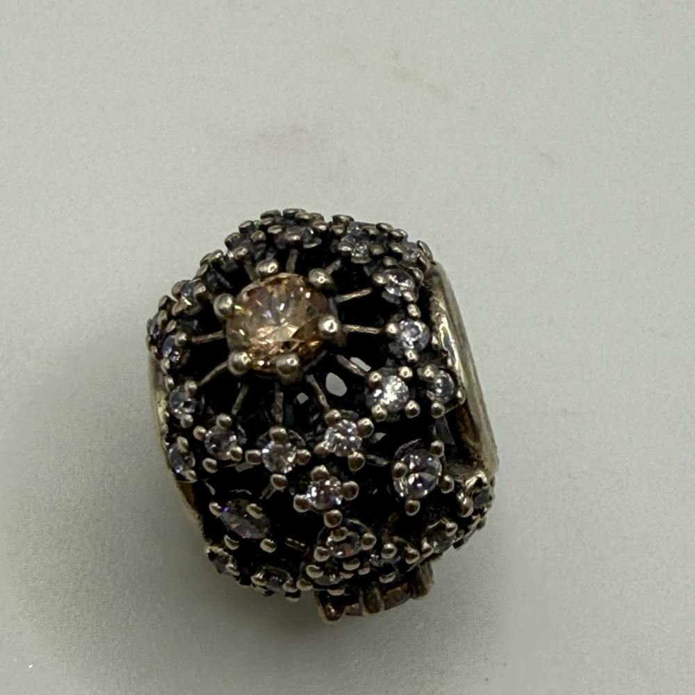 Pandora Old Retired Canary CZ Inner Radiance Sparkling Charm - Picture 6 of 6